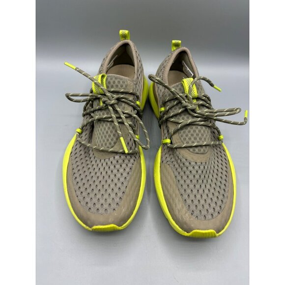 Sorel Kinetic Impact Lace Sneakers Sz 10 Womens Mesh Athletic‎ Shoes Gray Yellow - Picture 2 of 8